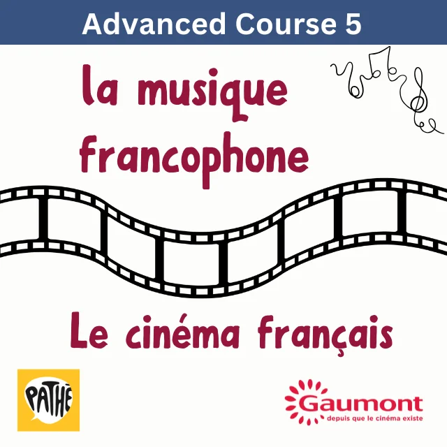 Downloadable Pack FLE Avancé – musique francophone et cinéma français teacher resources with engaging activities