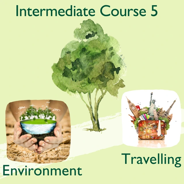 Downloadable intermediate French lessons on environment and travel with engaging activities and native-speaker audio.