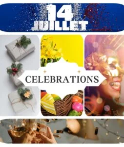 French celebrations, French perfect tense, passé composé